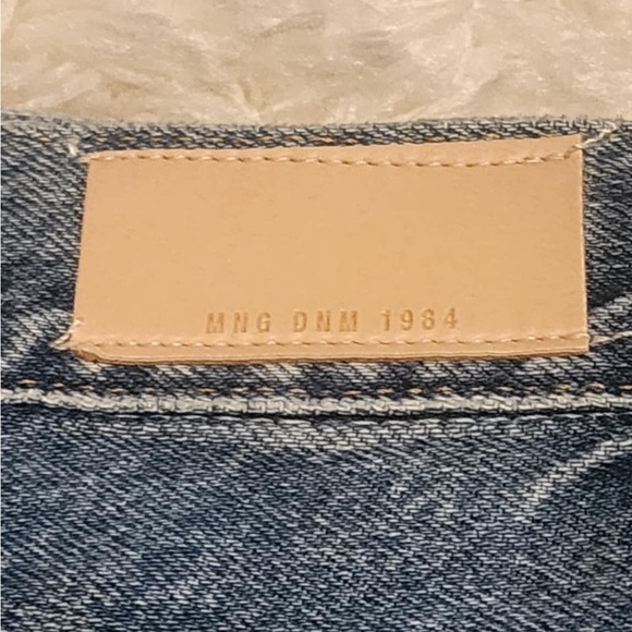 MANGO DENIM MNG KAIA High-rise Wideleg 100% Cotton Women's Jean Sz. 12x32 EUC** - Picture 9 of 11